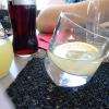 les drôles de verres du restaurant... :-D

