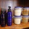 Gamme de produits pour soin, rituel, massage, gommage, hammam et sauna
