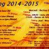 Planning cours 2014-2015,
St Malo, St Brieuc, Créhen, Dinard, Rennes
