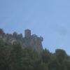 vue sur les ruines du château