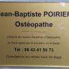 Ostéopathe paris 7 | Plaque d'ostéopathie