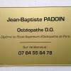 Ostéopathe Vincennes | Plaque d'ostéopathie