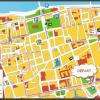 Le parcours (en rose)