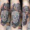 Rose and skull