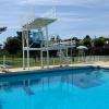 SANVIGNES-LES-MINES (71 - Saône-et-Loire, France) - Piscine municipale - vue sur la fosse à plongeon