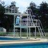 SANVIGNES-LES-MINES (71 - Saône-et-Loire, France) - Piscine municipale - vue sur la fosse à plongeon