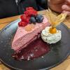Mousse de fruits rouges sur biscuit 