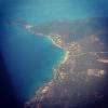 Vue de la route des sanguinaire + pointe de la parate depuis l'avion