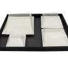 Plateau-repas écologique 300x400 en cannelure apparente noire avec ses 4 assiettes biodégradables.
Pour assurer des prestations haut de gamme !
