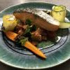 Pavé de saumon et ses légumes du maraîcher 