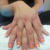 deco ongles gel orange french blanche deco strass quick epil proepil