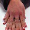 French manucure gel rouge