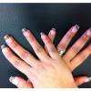 ongle french mauncure decor burberry 