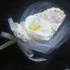 Mega cala entourée de tulle blanc idéal pour mariage, ravisant porte dragées pour vos invitées. 