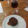 Fondant au chocolat coeur caramel beurre salé et sa bière ambrée