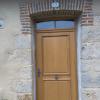 Porte d'entrée en chêne sur mesure.