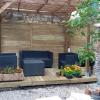 Coin terrasse autoclaves.