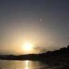 coucher du soleil sur la plage de SAN PEIRE