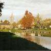 les bords du Canal et l'hôtel restaurant du Gueslin