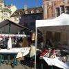 Ici, vente de tissus et fils DMC ( fabriqués à Mulhouse )