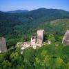 Les 3 châteaux surplombant Husseren les Châteaux