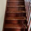 Avant rafraîchissement escalier en bois dans l'Oise, Seb Peinture