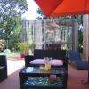 terrasse avec spa
chambres d'hôtes domaine le castagné auch