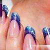 pose gel uv extension couleur + paillette : 75e