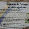 une borne informative sur la fameuse source sous-marine de Port-Miou