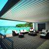 Pergolas brise soleil à lames orientables.