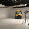 Fabrication sur mesure de l'habille mural pour le studio photo de Renault Trucks