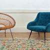 Fauteuil design italien '50, tissu Matrix de Kvadrat - Patricia Urquiola