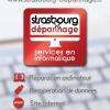 Carte de visite Strasbourg-Dépannage : le spécialiste en dépannage informatique à Strasbourg, récupération de données, remplacement de composants et autres services en informatique.