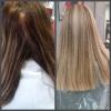 Technique de balayage 
1 er photo avant résultat 
2 ème photo après résultat 