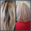 Technique balayage 
1 er photo avant résultat 
2 ème photo après résultat 