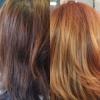 Technique balayage 
1 er photo avant résultat 
2 ème photo après résultat 