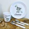 Découvrez notre adorable set vaisselle bébé personnalisé par sublimation ! Des repas colorées pour votre petit trésor. 