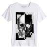 T-shirt Skull Black and White