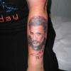 Tatouage portrait de Johnny Halliday