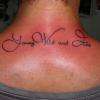 Tatouage calligraphie / lettrage
