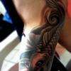 carpe koï freehand tattoo