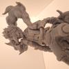 Fabrication d'une maquette, figurine d'un Luffy sur la base d'un modèle 3D fourni.