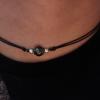 Collier en cordon ciré et Perles de Tahiti