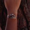 Jonc, Bracelet en Argent 925 et Perles de Tahiti