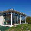 Fermeture de terrasse .
Coulissant en aluminium 3vantaux sur 3 rails 70% d'ouverture.
33690 SENDETS