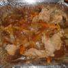 plat à emporter-Porc au caramel trop dur.