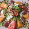 salade mesclun jambon melon