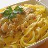 Tagliatelles au saumon et au fromage italien