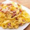 Tagliatelles a la carbonara