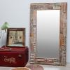 Miroir contour en bois, malle Coca-Cola, cadre